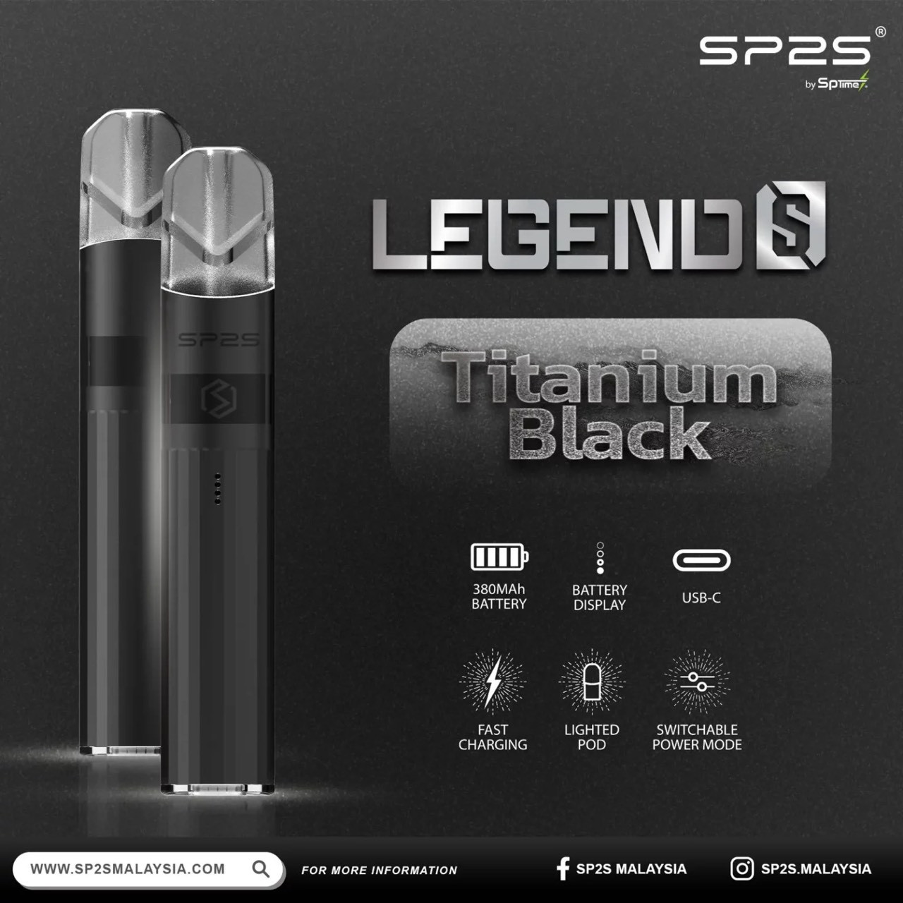 <p><strong>SP2S 鈦色主機<br />
一代通用/兩段式功率</strong></p>